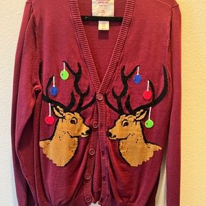 Men’s Mossimo Reindeer Christmas Sweater Size Medium